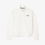 Áo Nỉ Lacoste Nữ Dáng Rộng Có Khóa Kéo Phù Hiệu