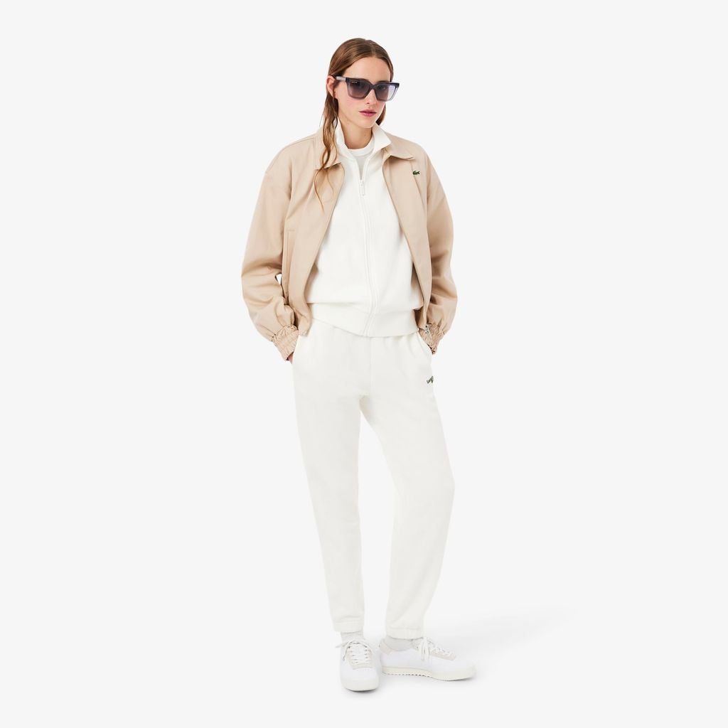 Áo Nỉ Lacoste Nữ Dáng Rộng Có Khóa Kéo Phù Hiệu