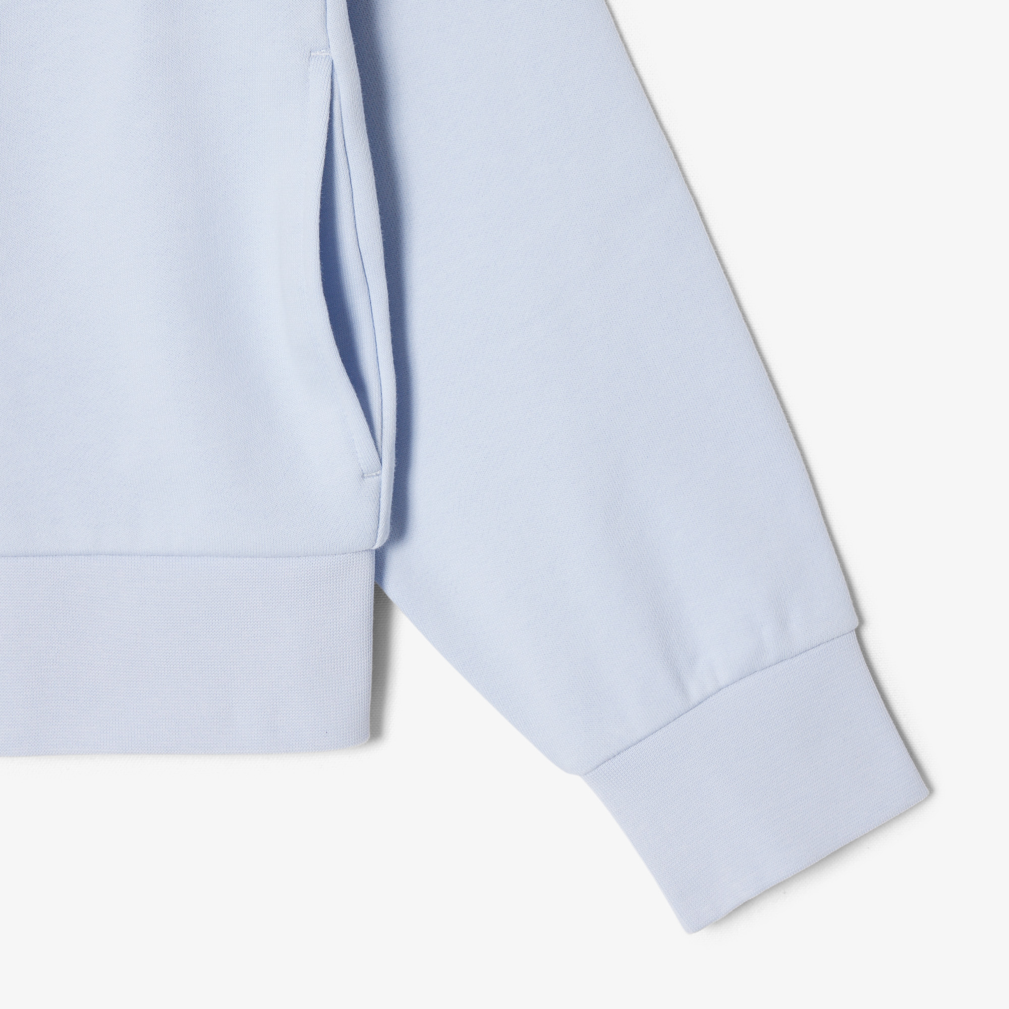 Áo Nỉ Lacoste Nữ Dáng Rộng Có Khóa Kéo Phù Hiệu