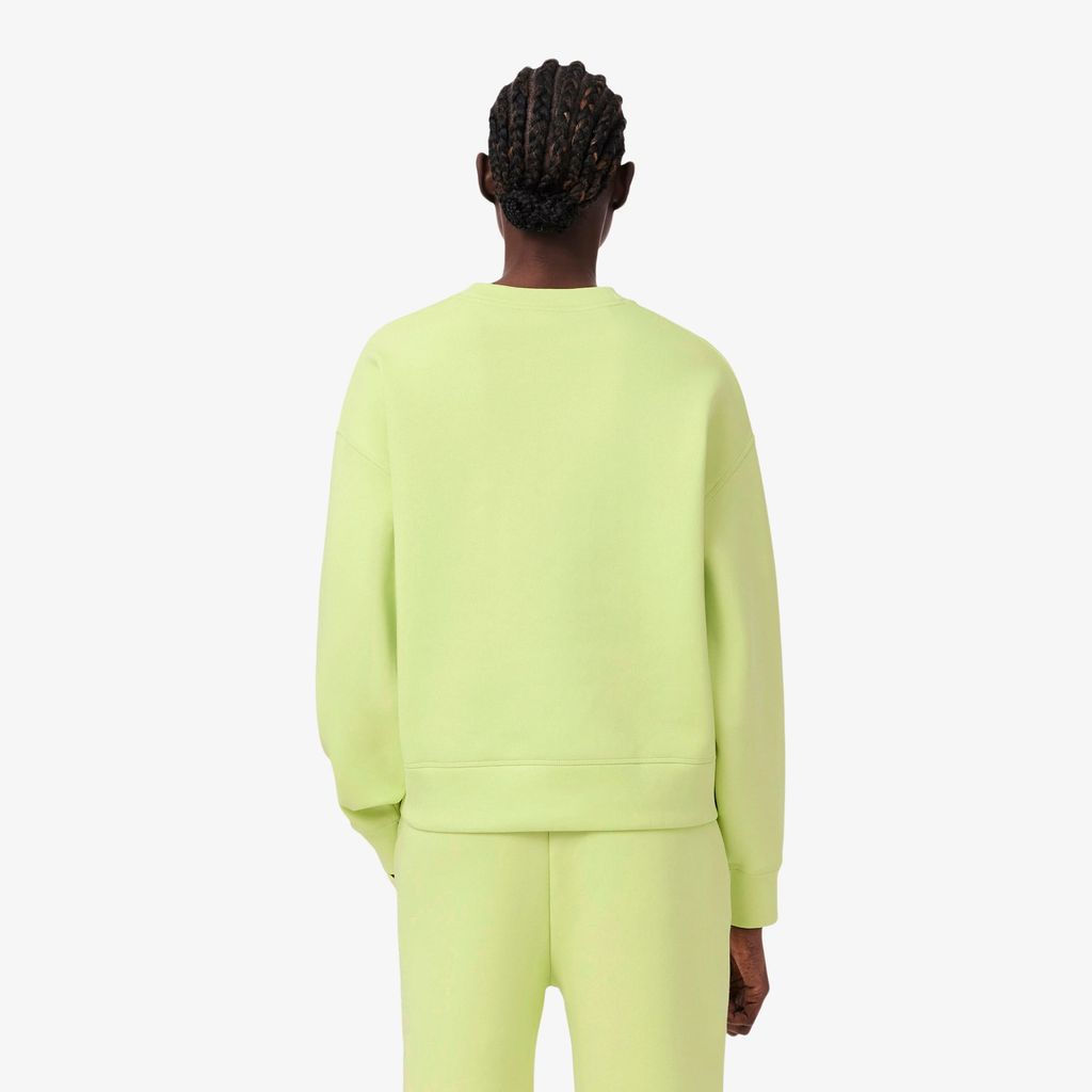 Áo Nỉ Lacoste Nữ Dáng Oversize Chất Liệu Jersey Hai Mặt