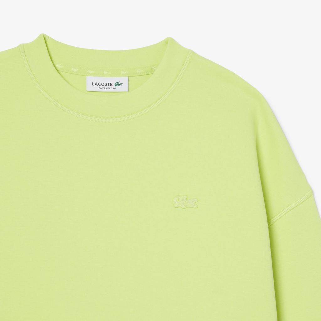 Áo Nỉ Lacoste Nữ Dáng Oversize Chất Liệu Jersey Hai Mặt