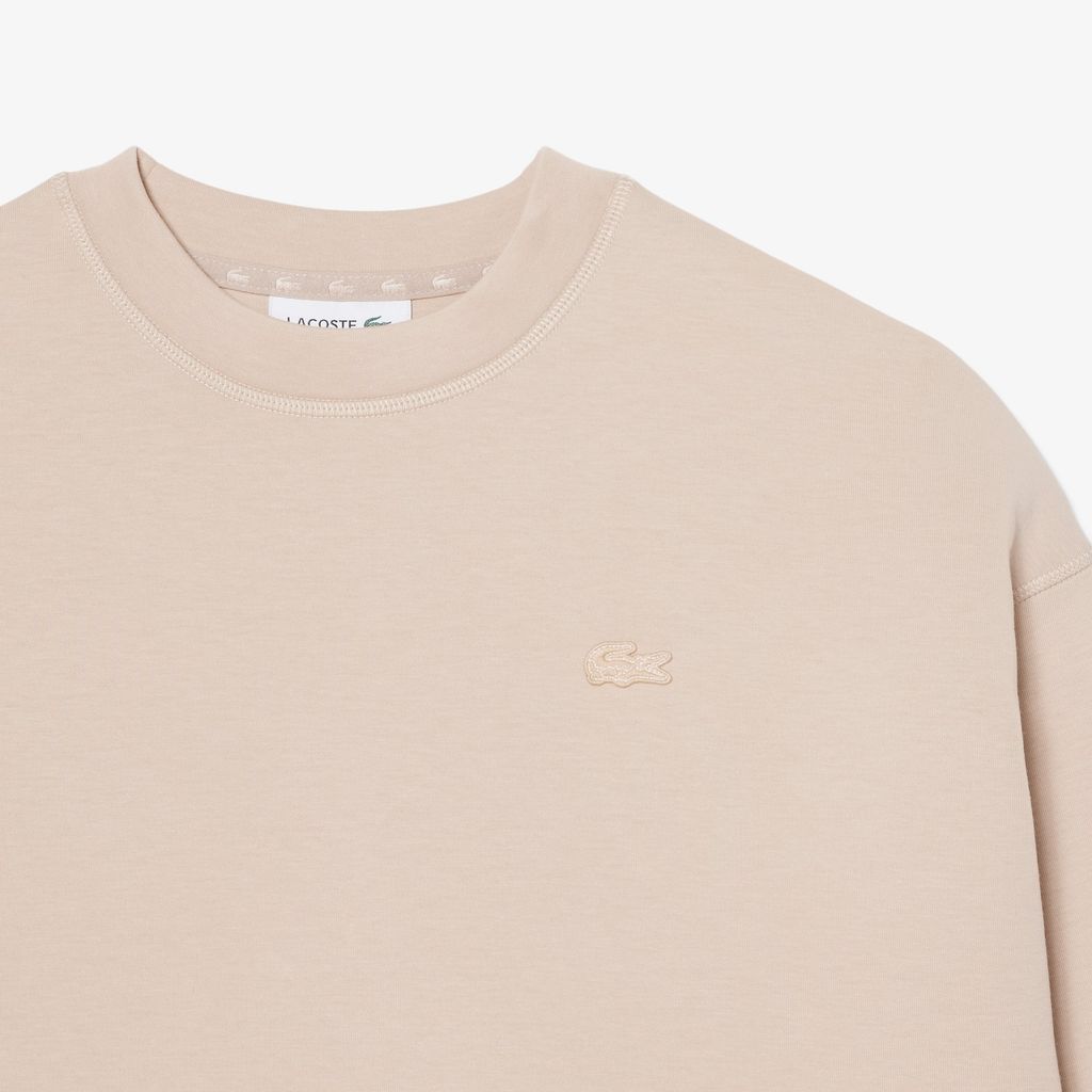 Áo Nỉ Lacoste Nữ Dáng Oversize Chất Liệu Jersey Hai Mặt