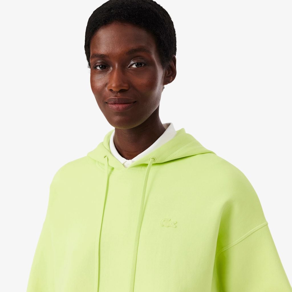 Áo Hoodie Lacoste Nữ Dáng Oversize Có Thể Điều Chỉnh