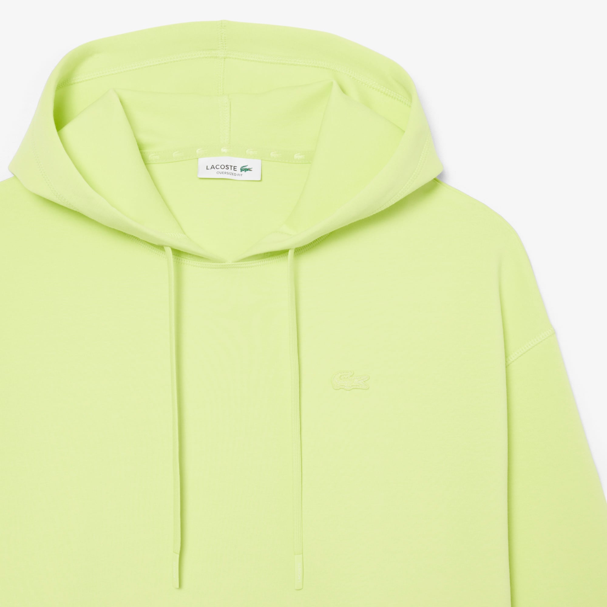 Áo Hoodie Lacoste Nữ Dáng Oversize Có Thể Điều Chỉnh