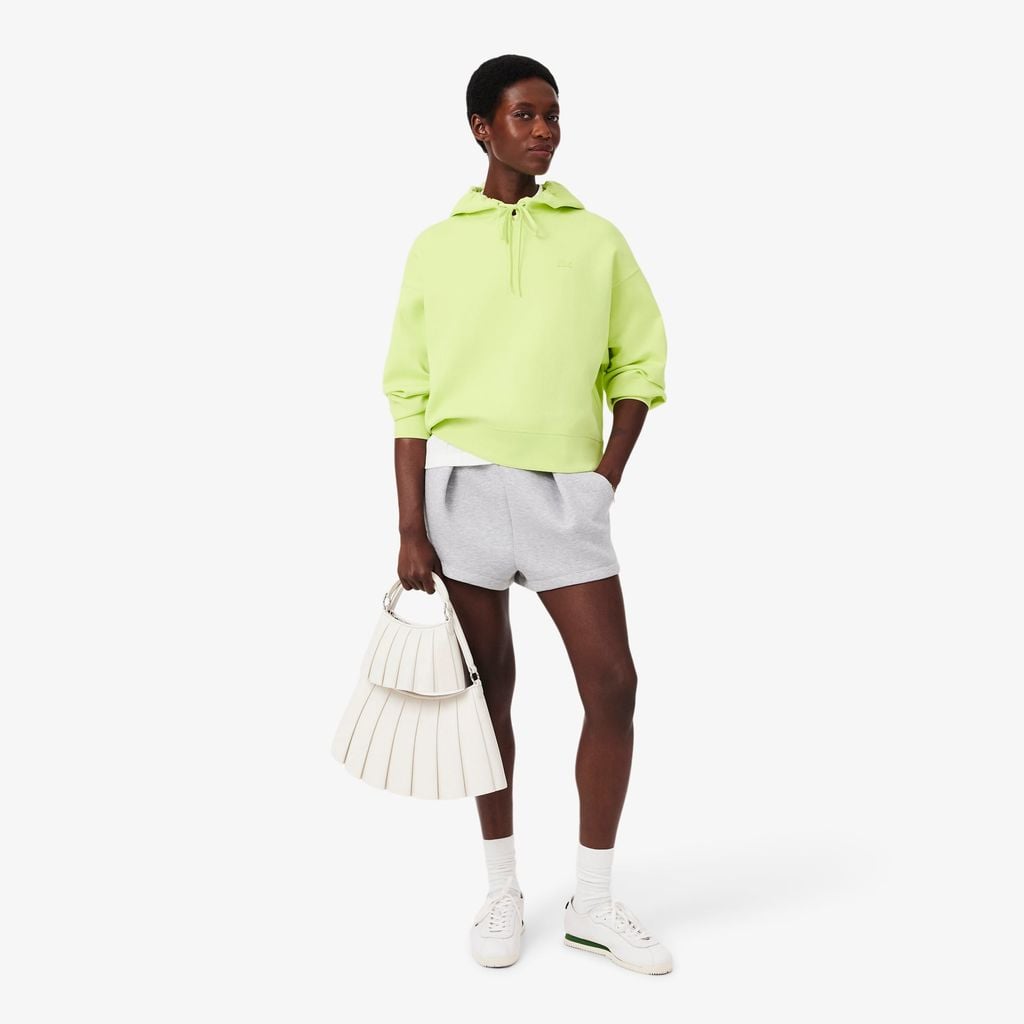 Áo Hoodie Lacoste Nữ Dáng Oversize Có Thể Điều Chỉnh