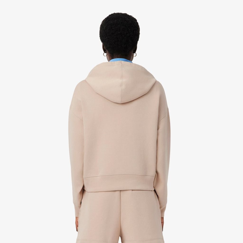 Áo Hoodie Lacoste Nữ Dáng Oversize Có Thể Điều Chỉnh