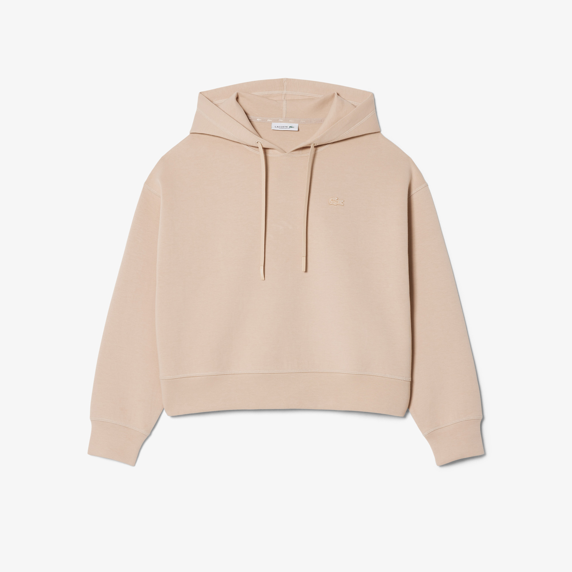 Áo Hoodie Lacoste Nữ Dáng Oversize Có Thể Điều Chỉnh