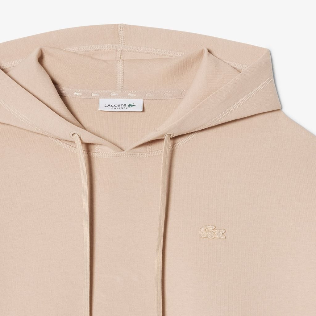 Áo Hoodie Lacoste Nữ Dáng Oversize Có Thể Điều Chỉnh