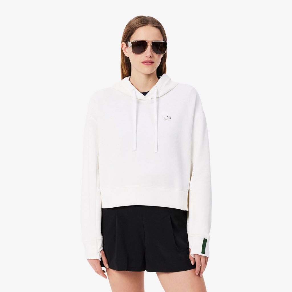 Áo Hoodie Lacoste Nữ Dáng Ngắn Chất Liệu Cotton