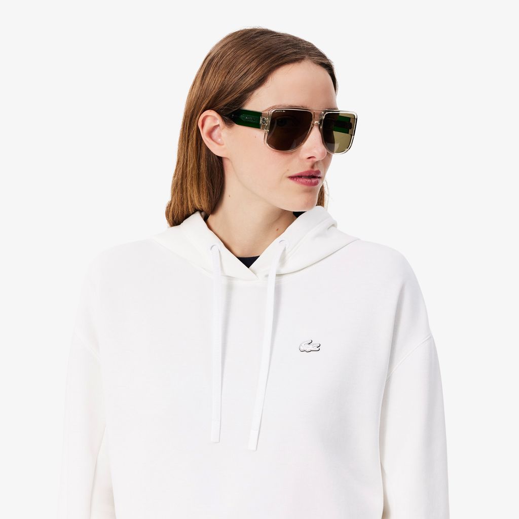Áo Hoodie Lacoste Nữ Dáng Ngắn Chất Liệu Cotton