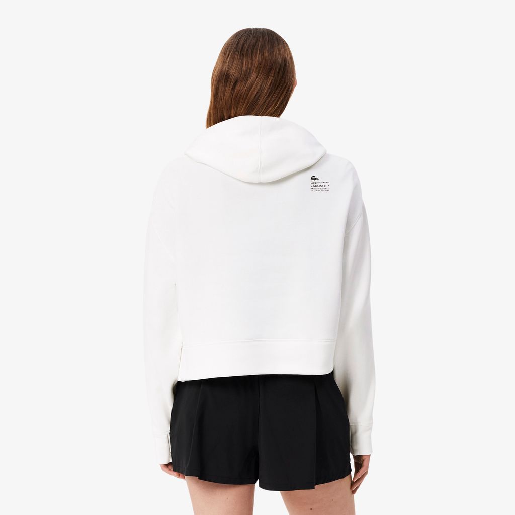 Áo Hoodie Lacoste Nữ Dáng Ngắn Chất Liệu Cotton