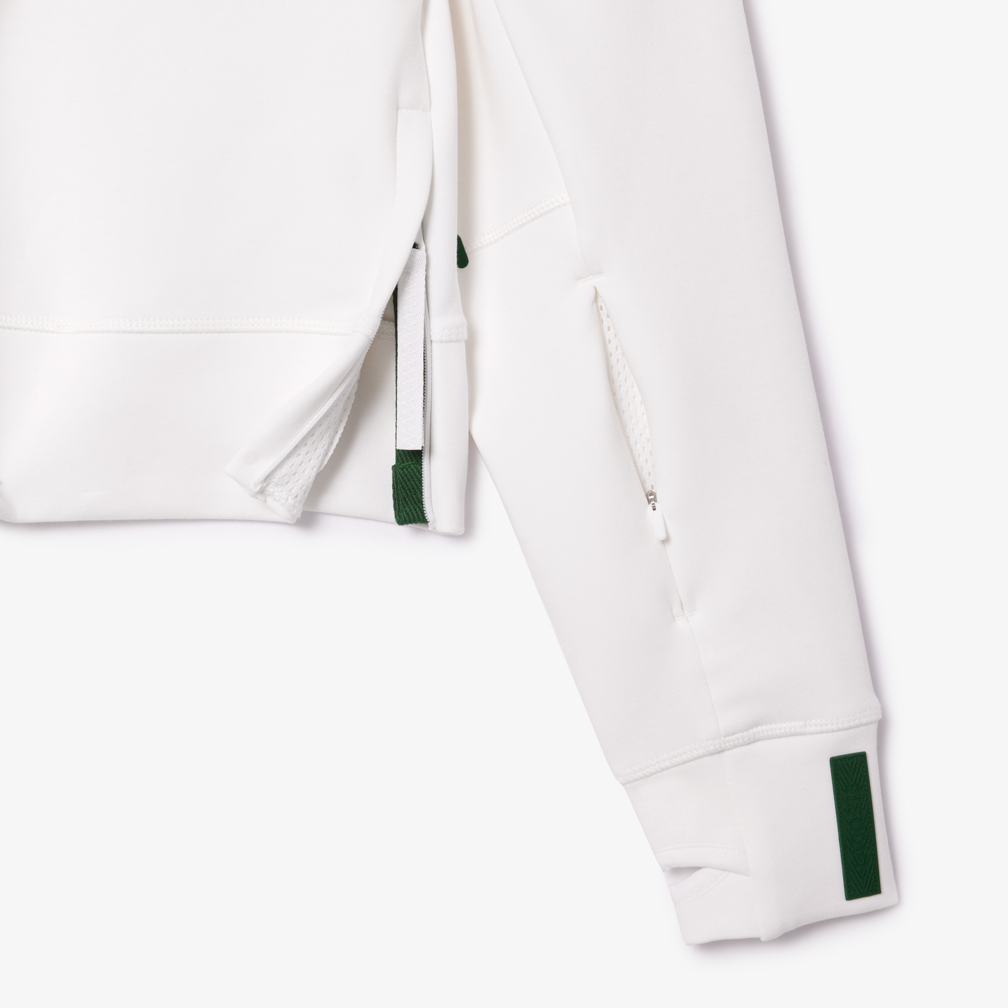 Áo Hoodie Lacoste Nữ Dáng Ngắn Chất Liệu Cotton