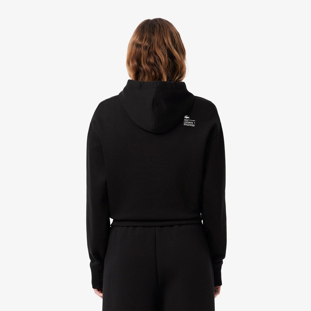 Áo Hoodie Lacoste Nữ Dáng Ngắn Chất Liệu Cotton
