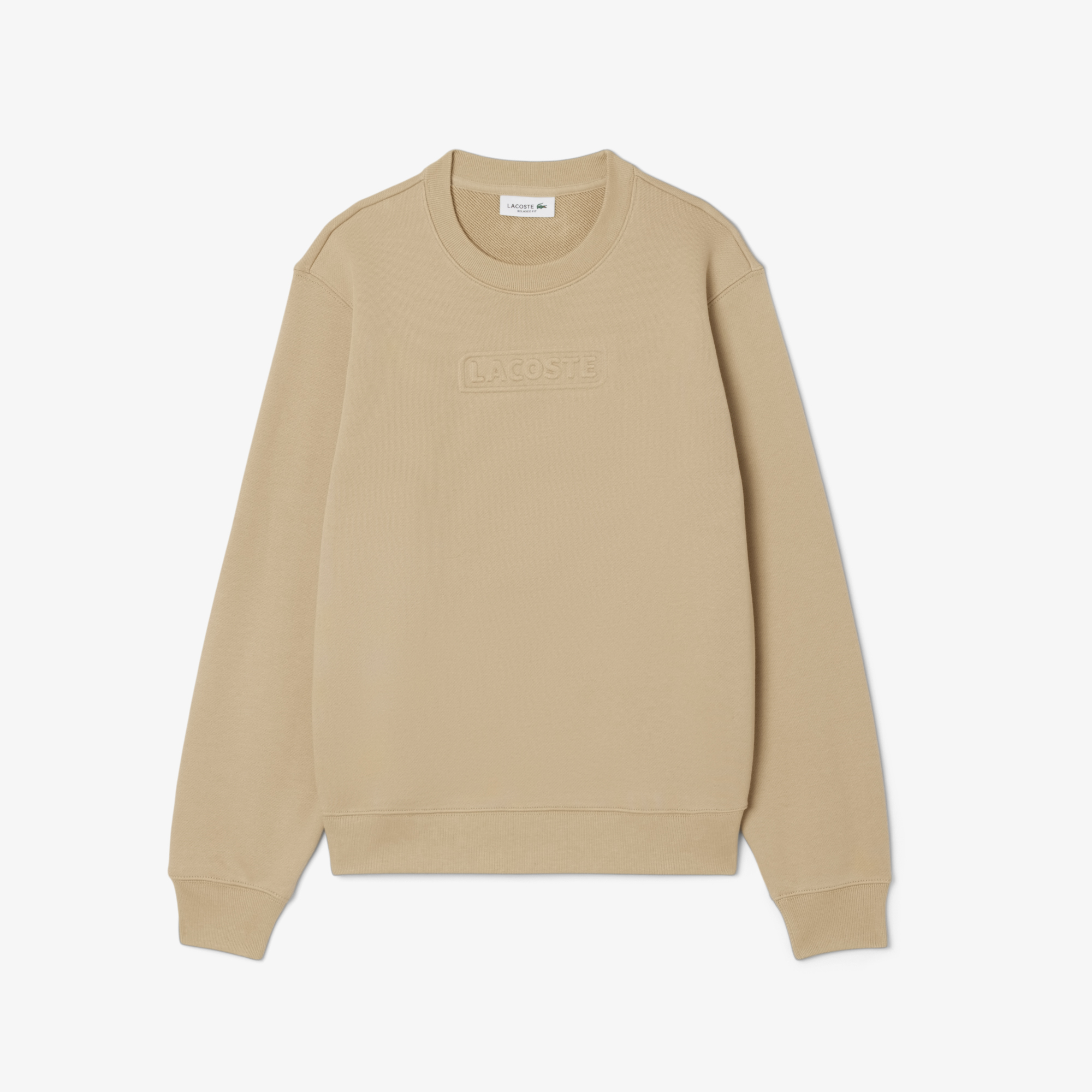 Áo Nỉ Lacoste Nữ Chất Liệu Cotton Có Logo Dập Nổi