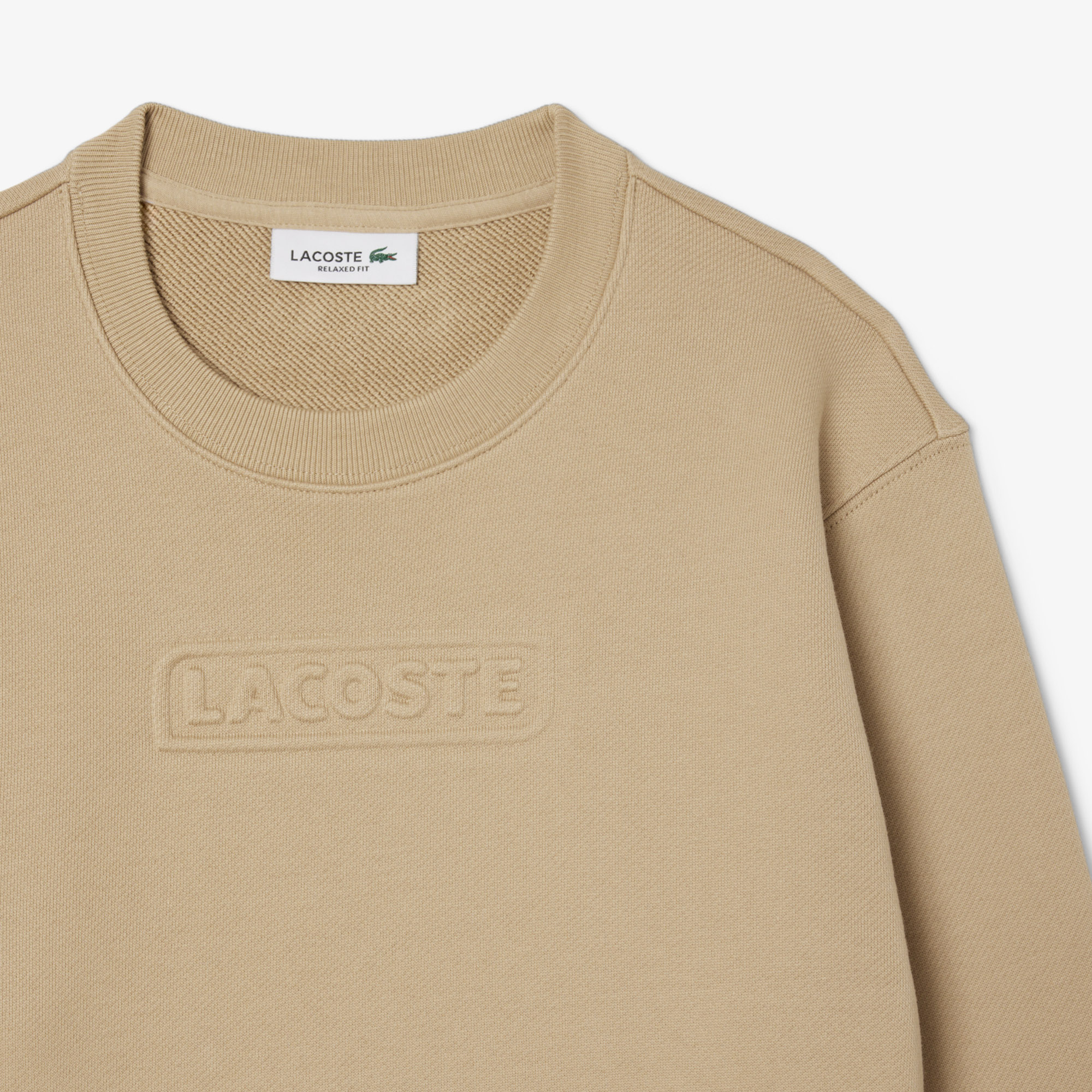 Áo Nỉ Lacoste Nữ Chất Liệu Cotton Có Logo Dập Nổi