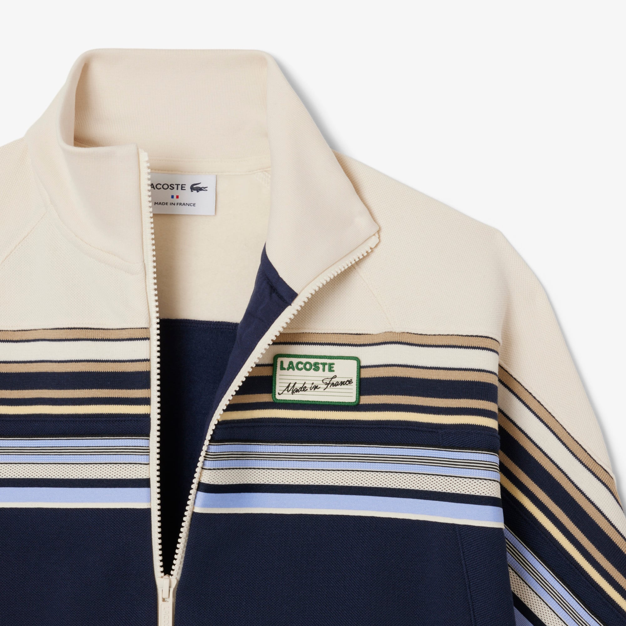 Áo Nỉ Lacoste Nữ Dáng Rộng Khóa Kéo Sản Xuất Tại Pháp