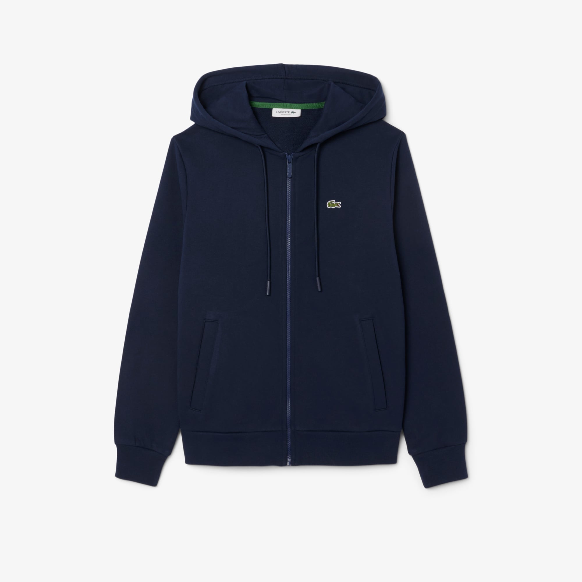 Áo Hoodie Lacoste Nữ Dáng Rộng Lông Cừu Có Khóa Kéo