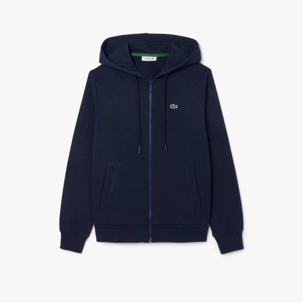 Áo Hoodie Lacoste Nữ Dáng Rộng Lông Cừu Có Khóa Kéo