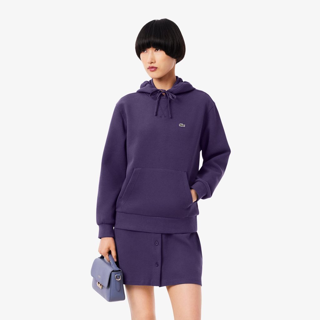 Áo Hoodie Lacoste Nữ Dáng Rộng Chất Liệu Piqué