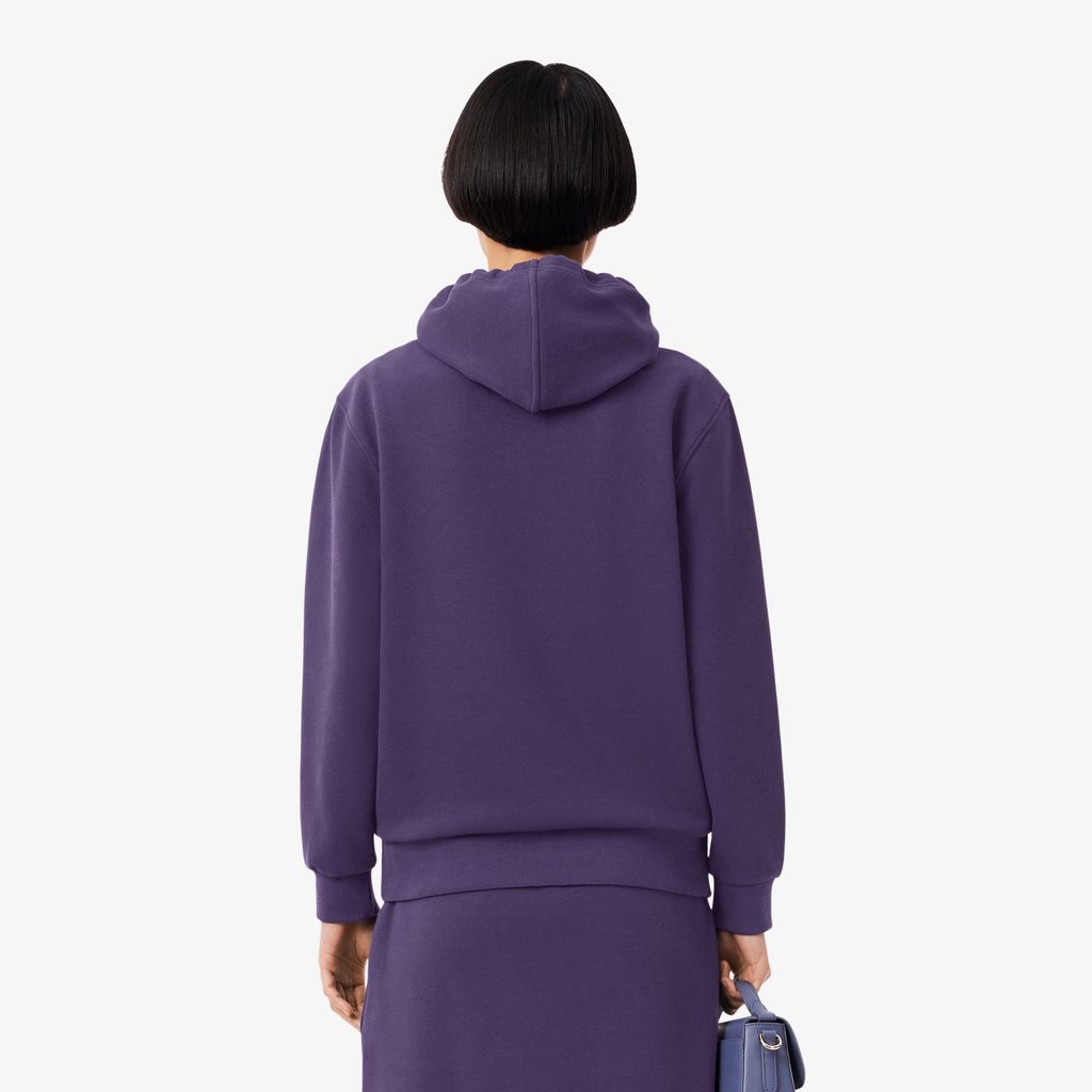 Áo Hoodie Lacoste Nữ Dáng Rộng Chất Liệu Piqué