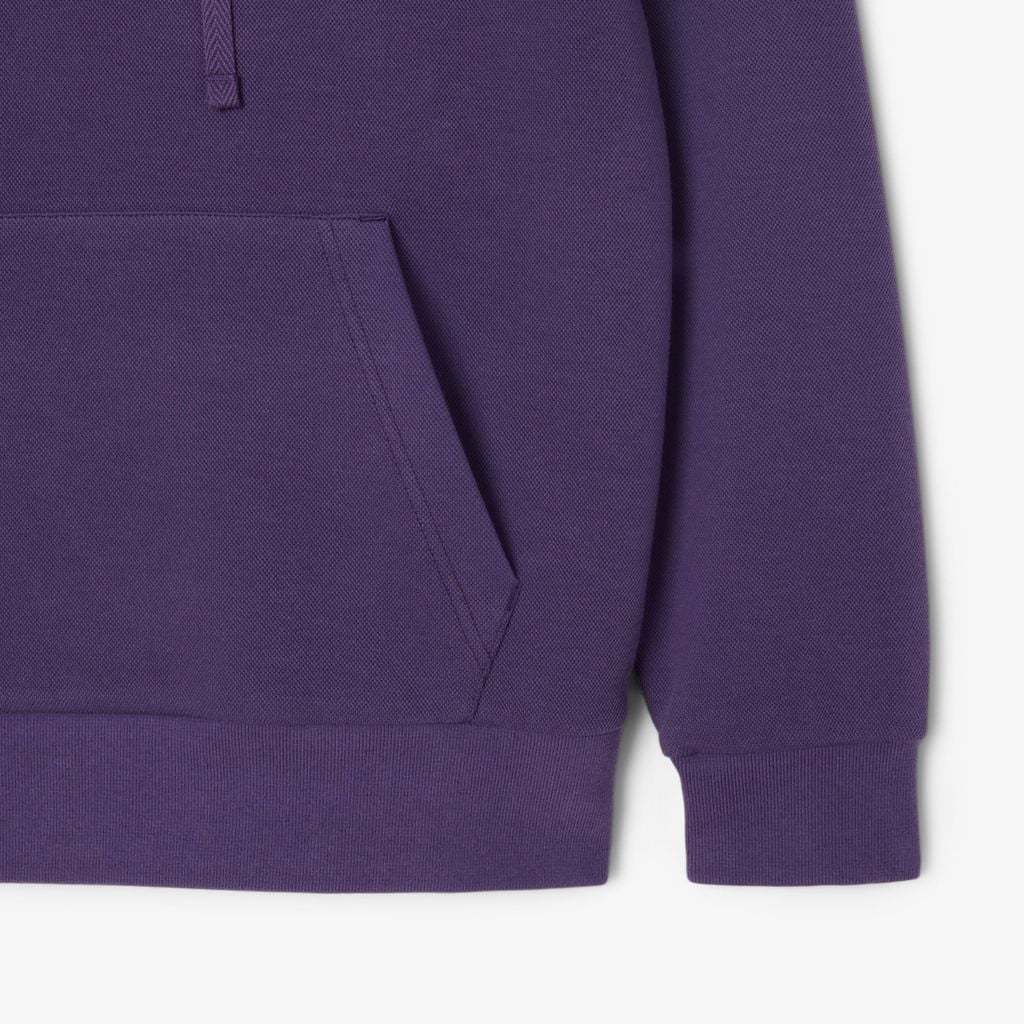 Áo Hoodie Lacoste Nữ Dáng Rộng Chất Liệu Piqué