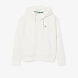 Áo Hoodie Lacoste Nữ Oversize Chất Liệu Piqué Có Khóa Kéo