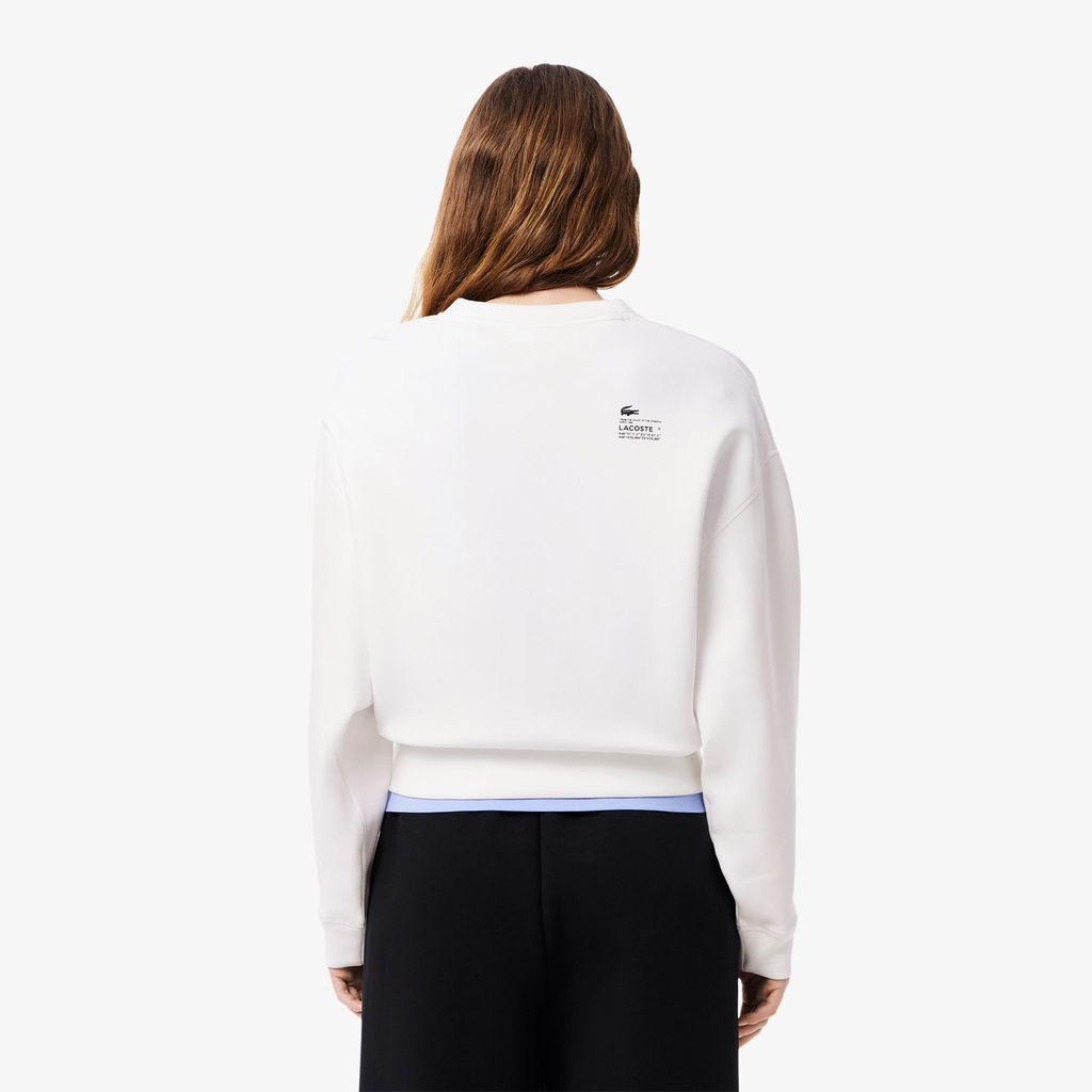 Áo Nỉ Lacoste Nữ Oversize Chất Liệu Cotton