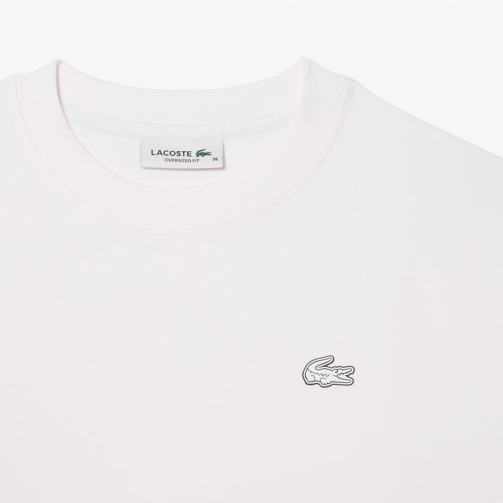 Áo Nỉ Lacoste Nữ Oversize Chất Liệu Cotton