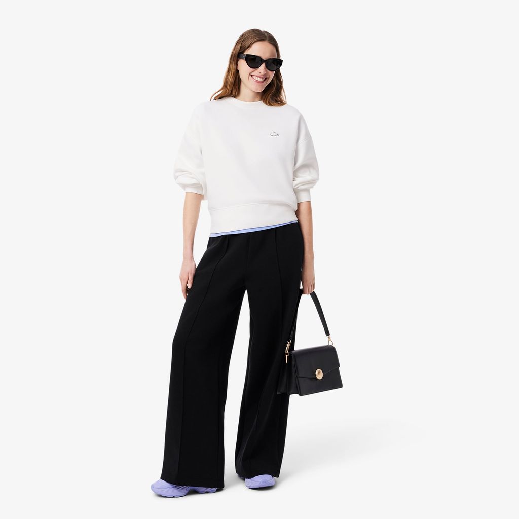 Áo Nỉ Lacoste Nữ Oversize Chất Liệu Cotton
