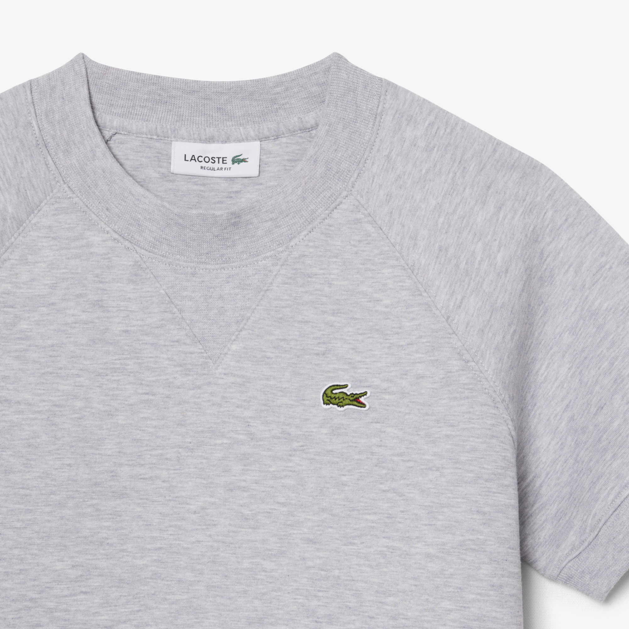 Áo Nỉ Lacoste Nữ Dáng Suông Tay Ngắn