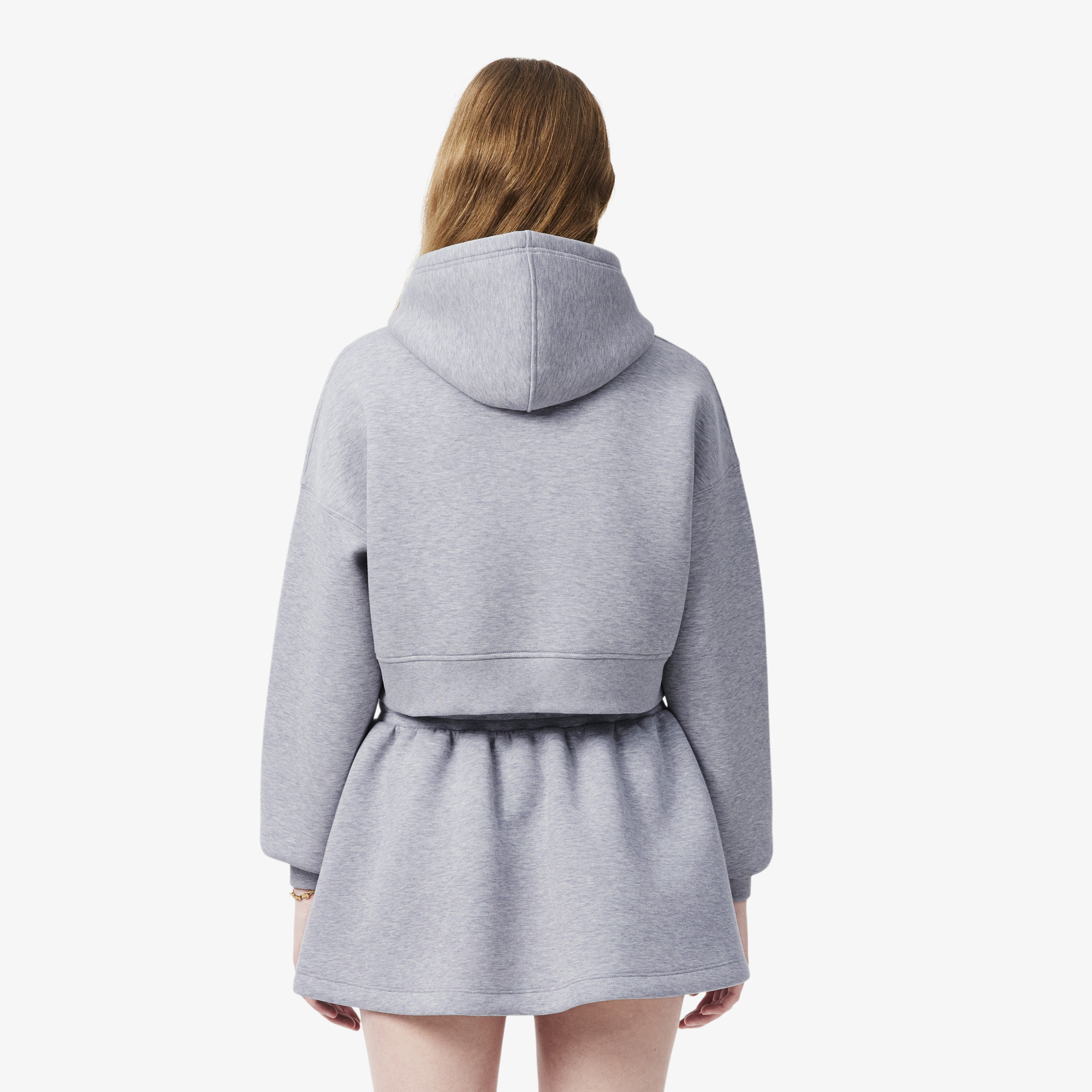 Áo Nỉ Lacoste Nữ Oversize Chất Liệu Thun Dệt Kim