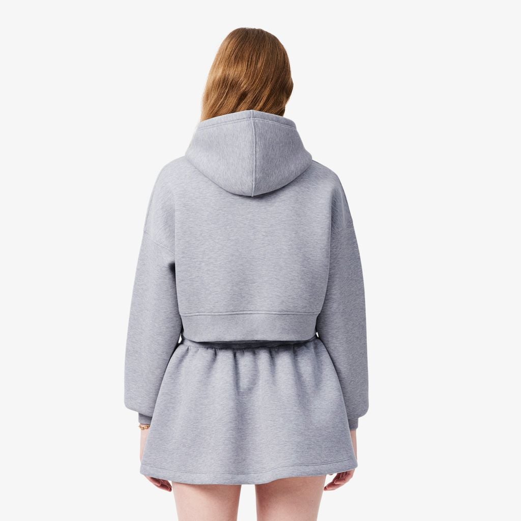 Áo Nỉ Lacoste Nữ Oversize Chất Liệu Thun Dệt Kim
