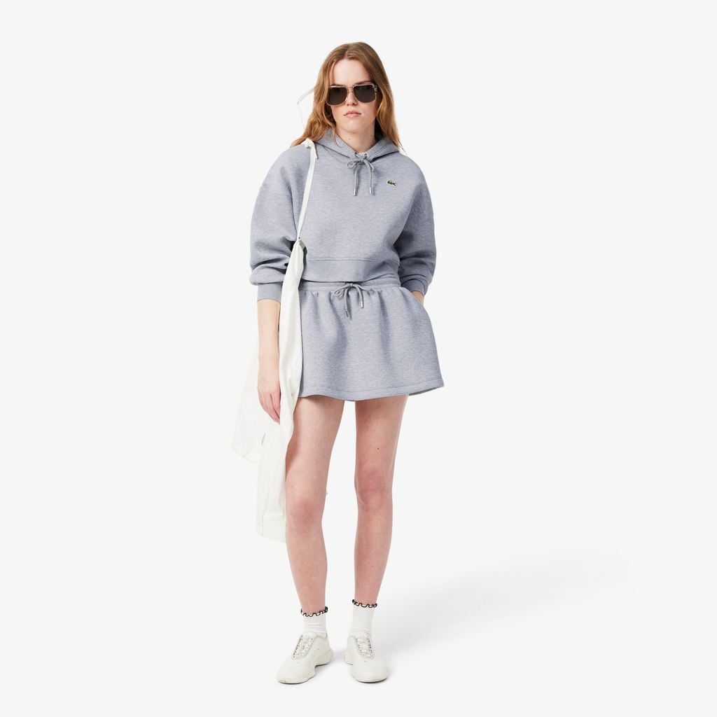 Áo Nỉ Lacoste Nữ Oversize Chất Liệu Thun Dệt Kim