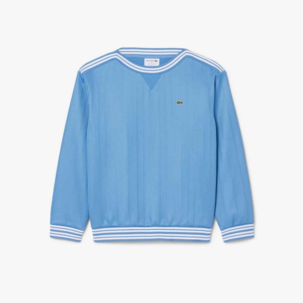 Áo Nỉ Lacoste Nữ Dáng Suông Cổ Thuyền Sản Xuất Tại Pháp