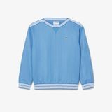 Áo Nỉ Lacoste Nữ Dáng Suông Cổ Thuyền Sản Xuất Tại Pháp
