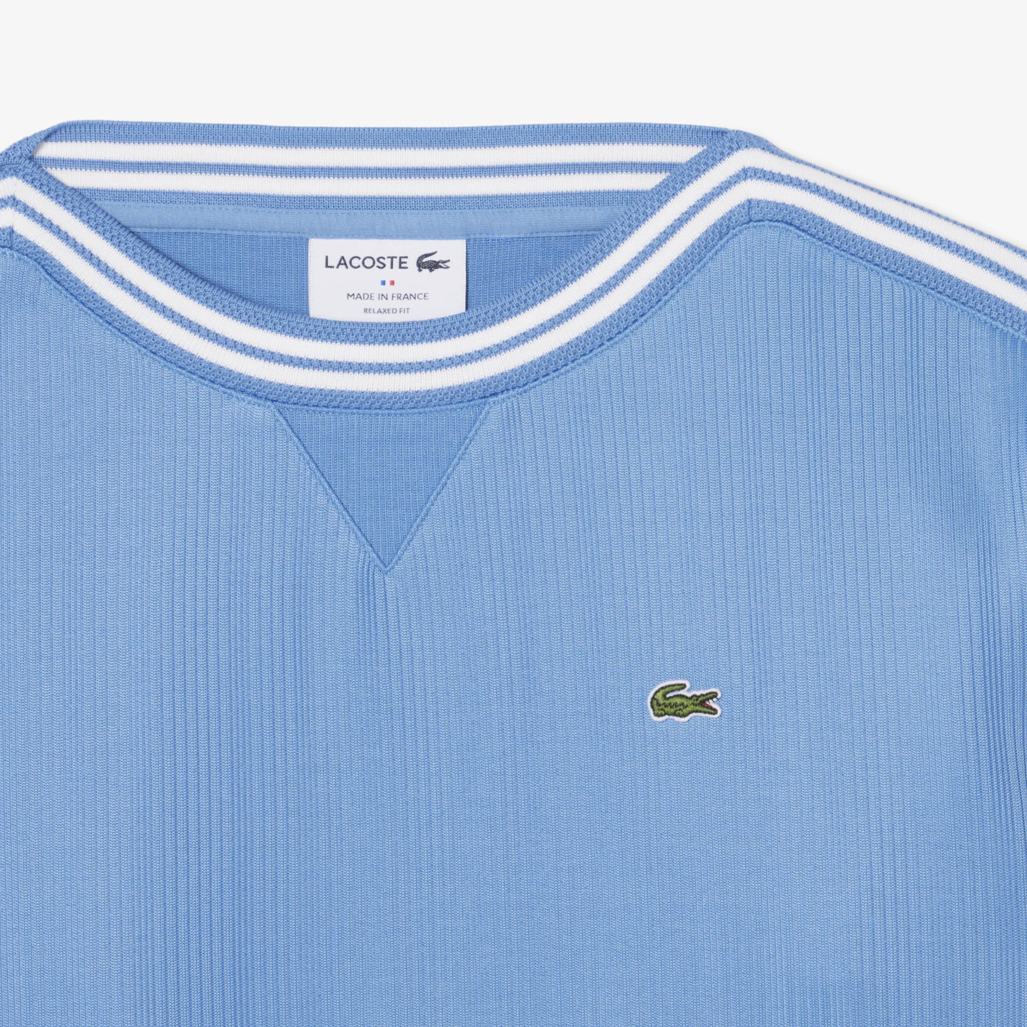 Áo Nỉ Lacoste Nữ Dáng Suông Cổ Thuyền Sản Xuất Tại Pháp
