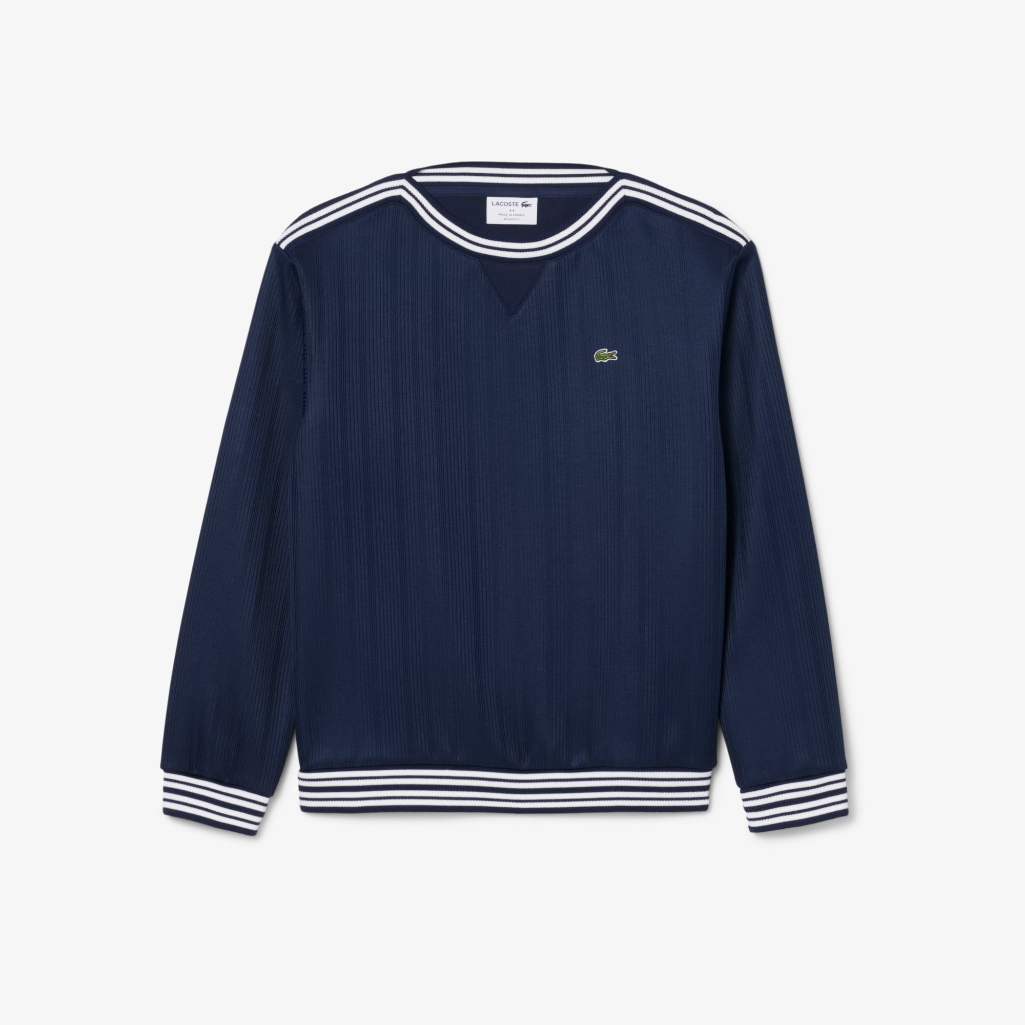 Áo Nỉ Lacoste Nữ Dáng Suông Cổ Thuyền Sản Xuất Tại Pháp