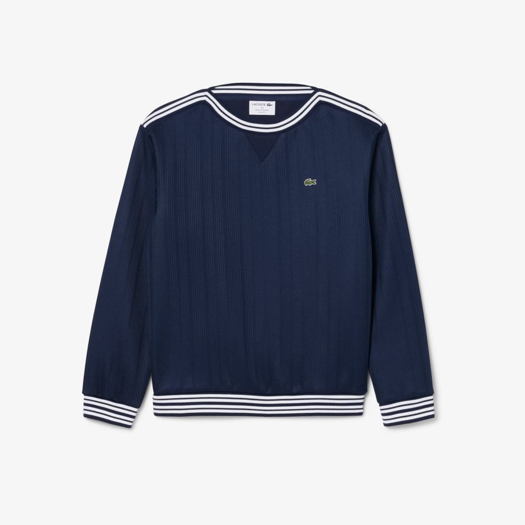 Áo Nỉ Lacoste Nữ Dáng Suông Cổ Thuyền Sản Xuất Tại Pháp