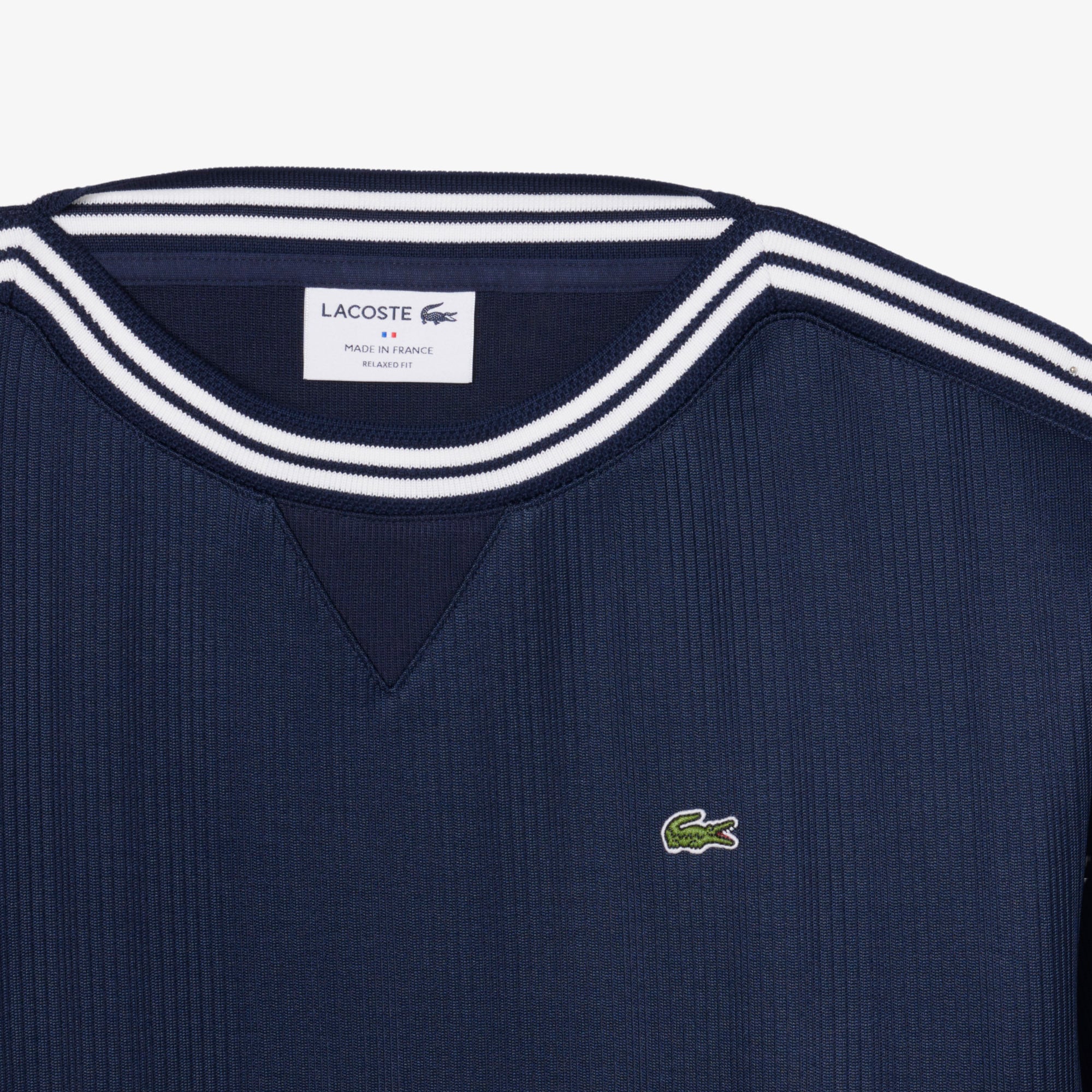 Áo Nỉ Lacoste Nữ Dáng Suông Cổ Thuyền Sản Xuất Tại Pháp