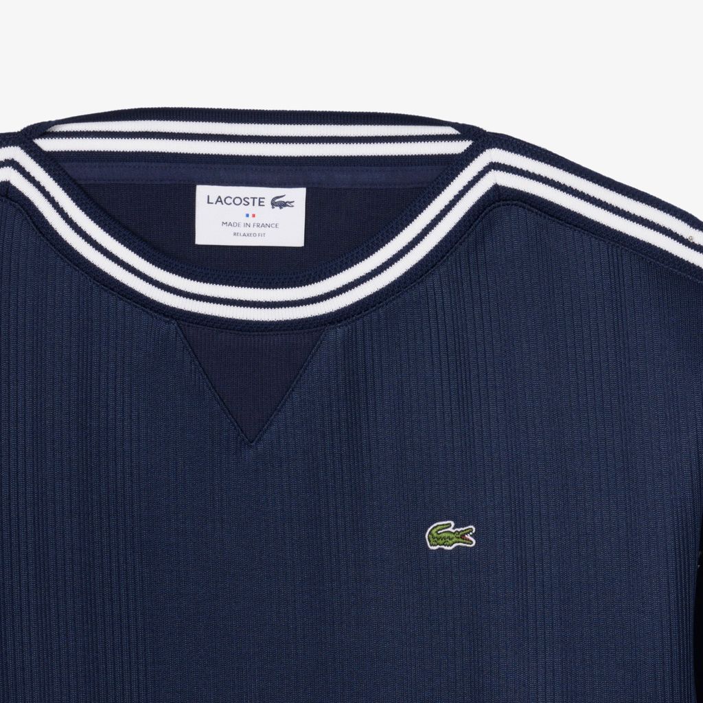 Áo Nỉ Lacoste Nữ Dáng Suông Cổ Thuyền Sản Xuất Tại Pháp