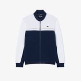 Áo Nỉ Thể Thao Lacoste Nam Dáng Oversize Có Khóa Kéo Họa Tiết Color-Block