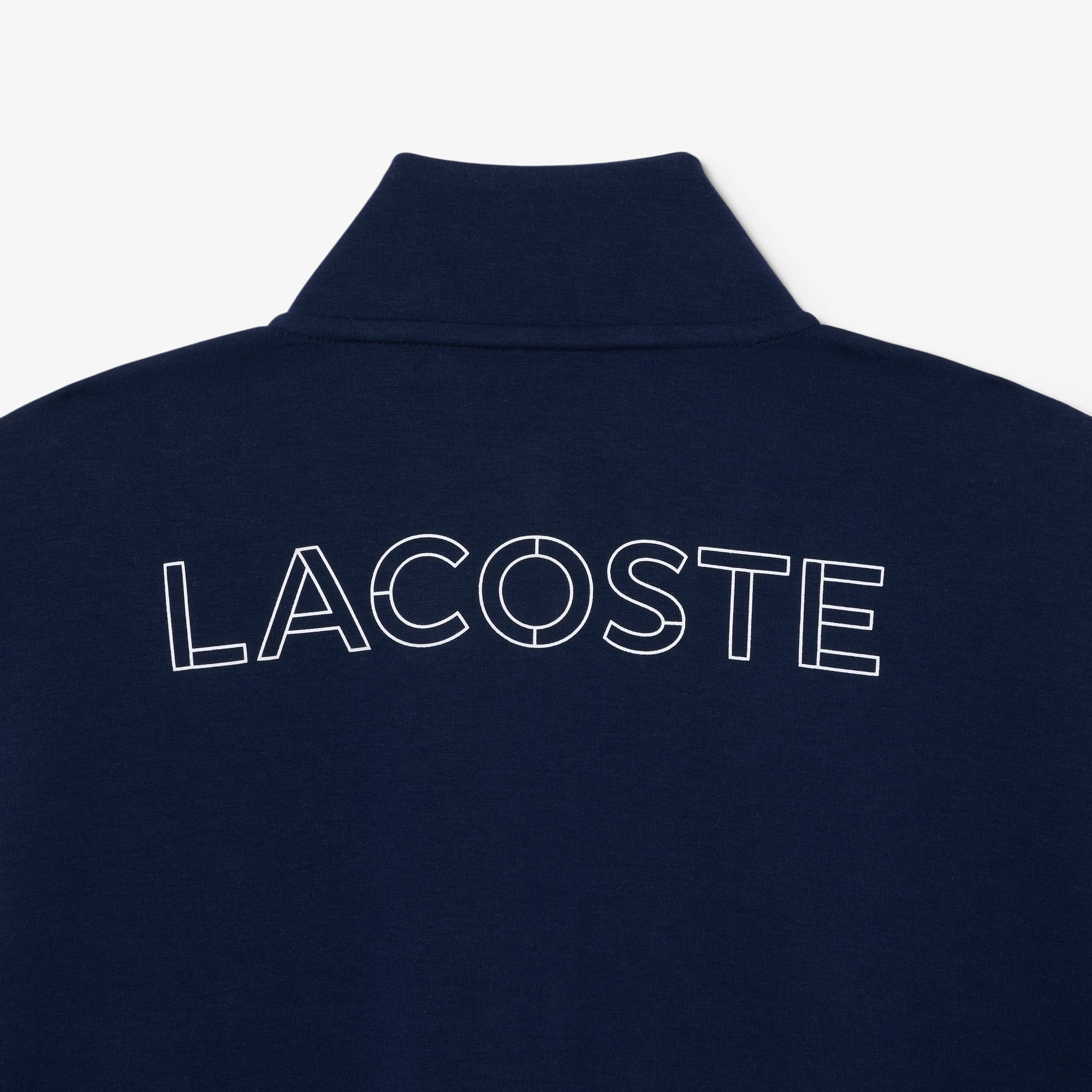 Áo Nỉ Thể Thao Lacoste Nam Dáng Oversize Có Khóa Kéo Họa Tiết Color-Block
