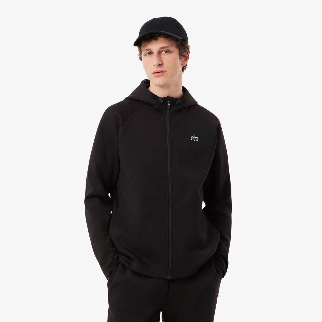 Áo Hoodie Thể Thao Lacoste Nam Dáng Rộng Co Giãn Có Khóa Kéo