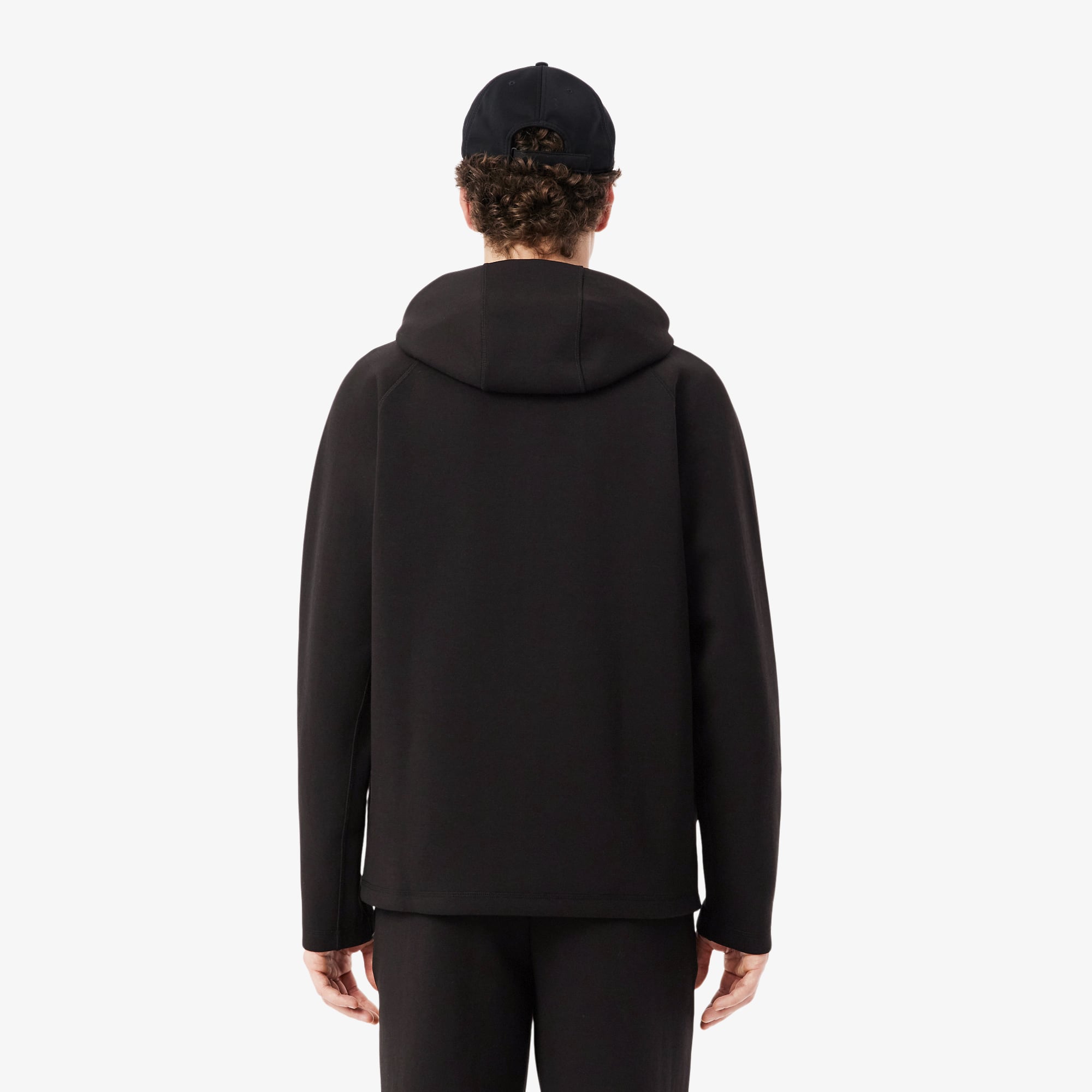 Áo Hoodie Thể Thao Lacoste Nam Dáng Rộng Co Giãn Có Khóa Kéo