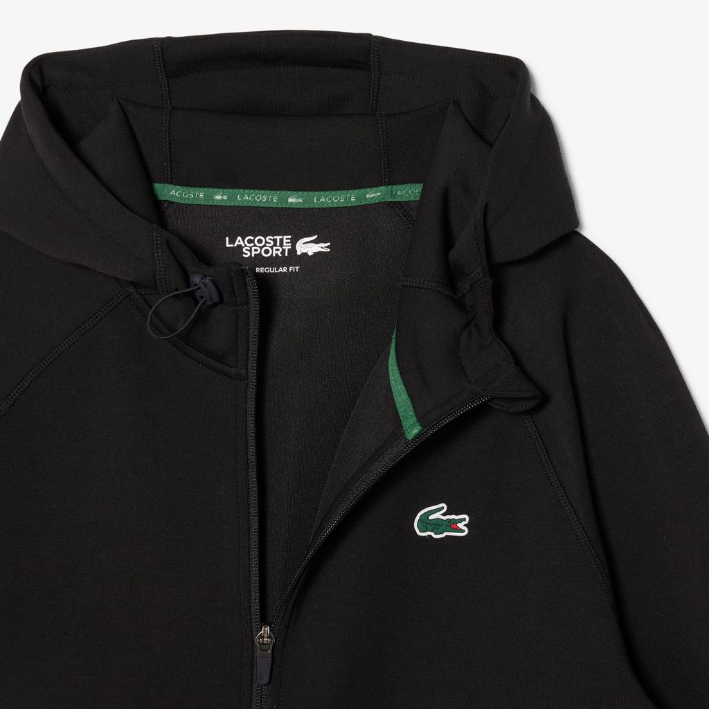 Áo Hoodie Thể Thao Lacoste Nam Dáng Rộng Co Giãn Có Khóa Kéo