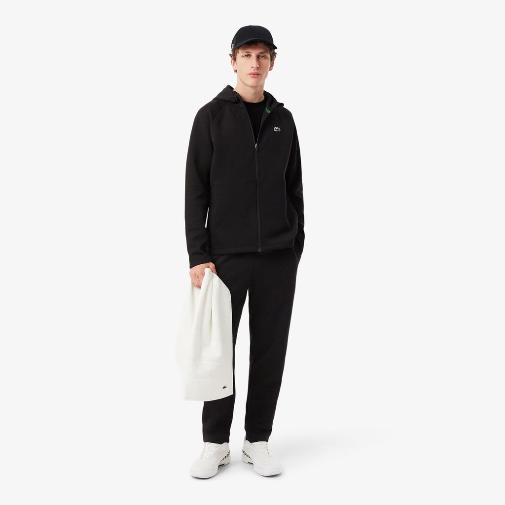 Áo Hoodie Thể Thao Lacoste Nam Dáng Rộng Co Giãn Có Khóa Kéo