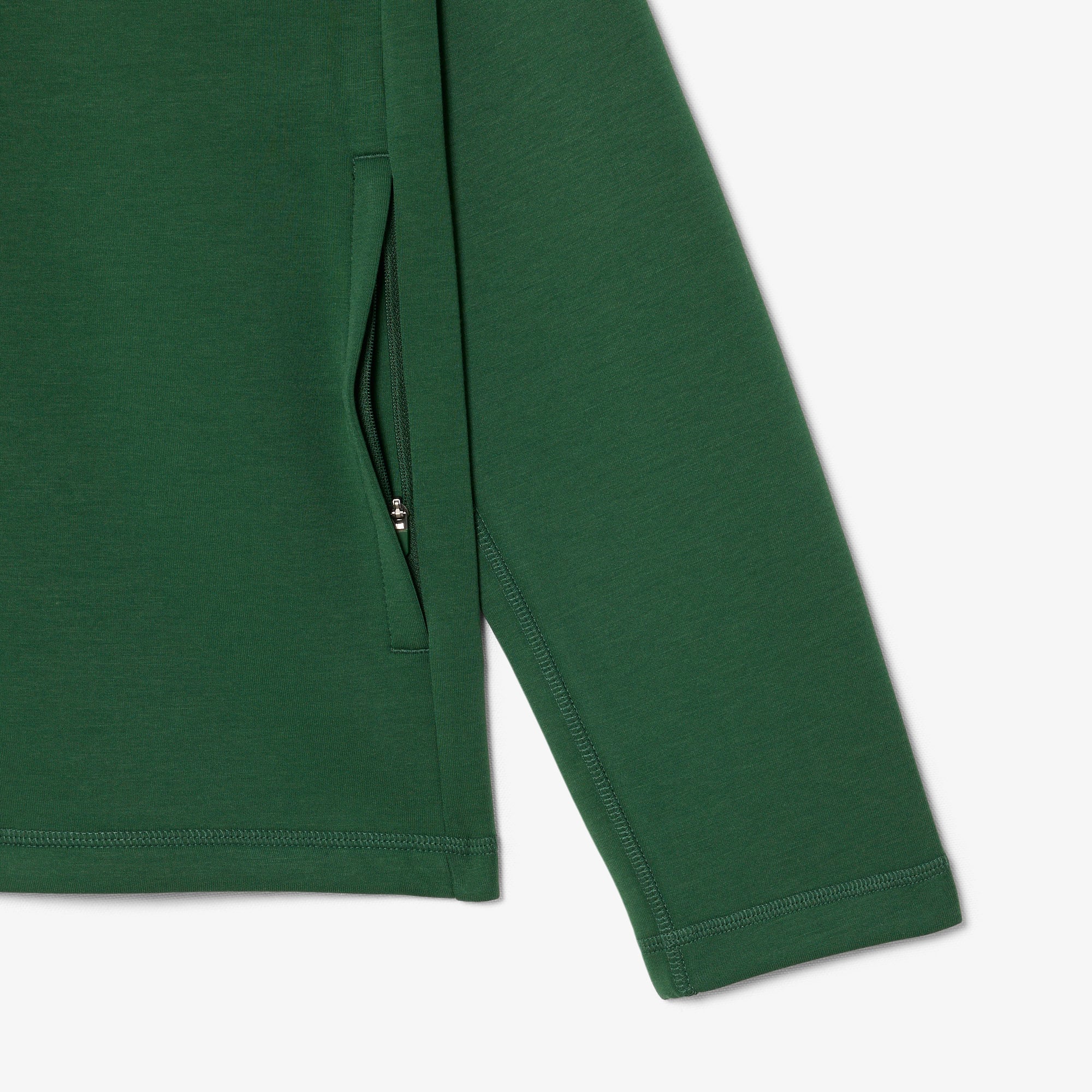 Áo Hoodie Thể Thao Lacoste Nam Dáng Rộng Co Giãn Có Khóa Kéo