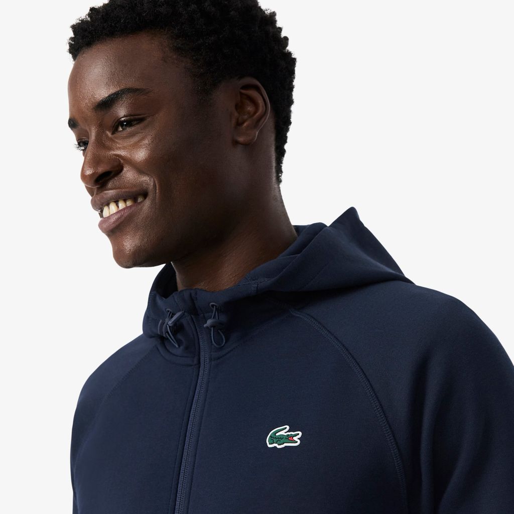Áo Hoodie Thể Thao Lacoste Nam Dáng Rộng Co Giãn Có Khóa Kéo