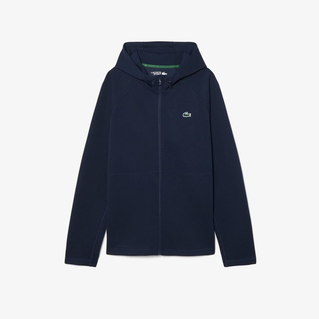 Áo Hoodie Thể Thao Lacoste Nam Dáng Rộng Co Giãn Có Khóa Kéo