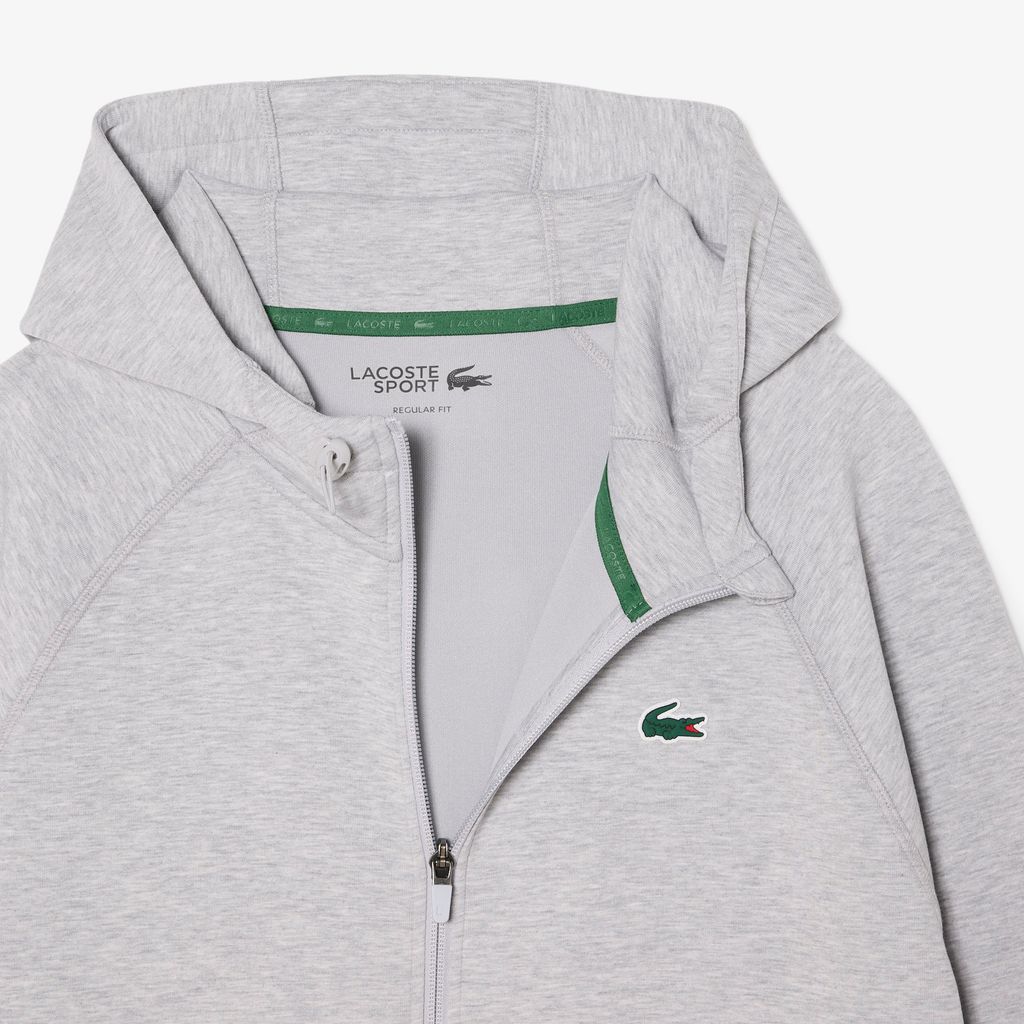 Áo Hoodie Thể Thao Lacoste Nam Dáng Rộng Co Giãn Có Khóa Kéo